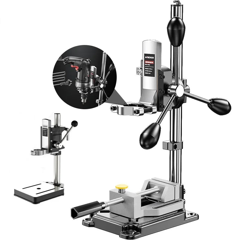 Adjustable Universal Drill Stand for Electric Hand Drill Impact Drill Convert to Mini Bench Drill Press Bracket Home DIY Tool