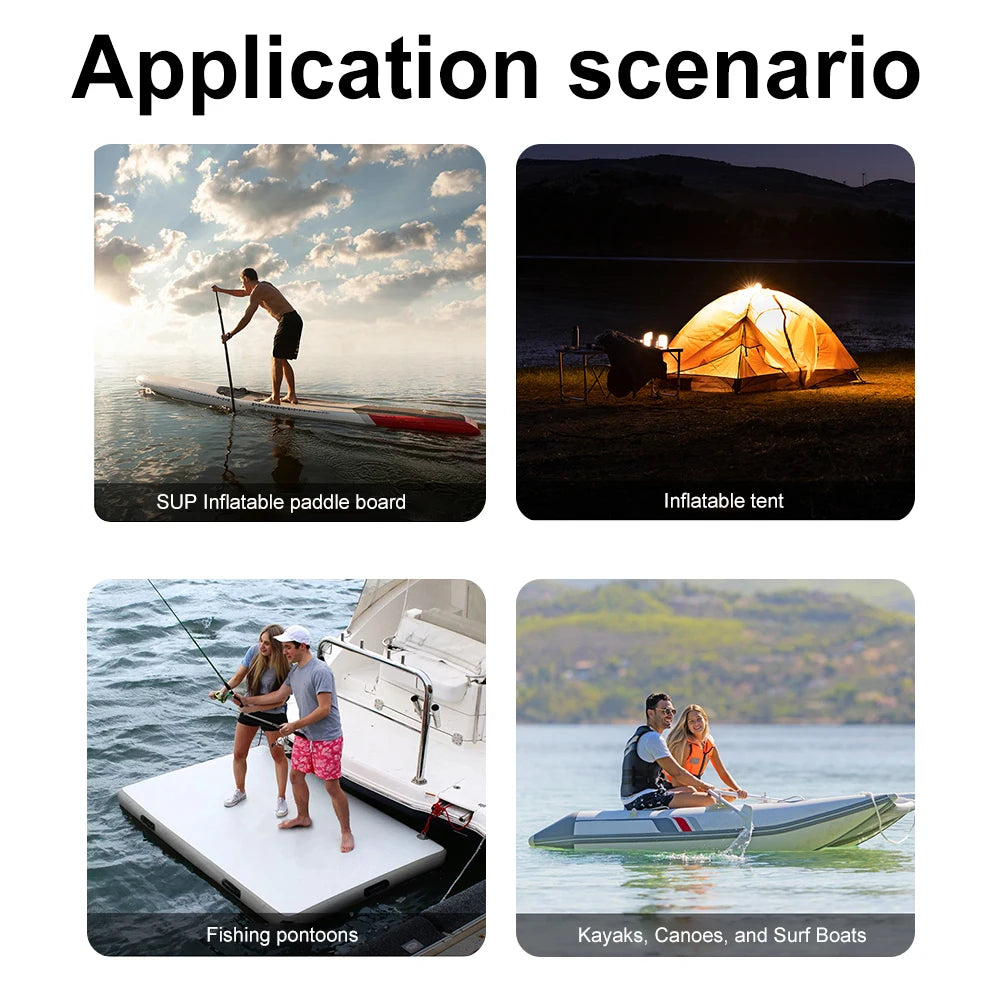 10PSI SUP Board Pump with Auto Shut Off SUP Boat Inflatable Pump Stand Up Paddle Board Pump for Inflatables Kayaks Boats