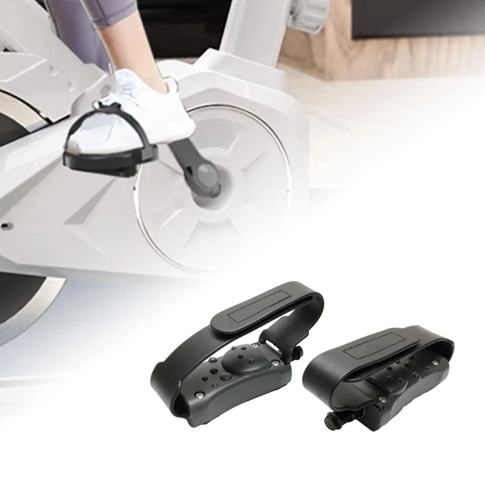 2 Pieces Exercise Bike Pedals Portable for Indoor Bike Outdoor Bicycles Fitness Bikes Stationary Exercise Bike Home Gym Workout