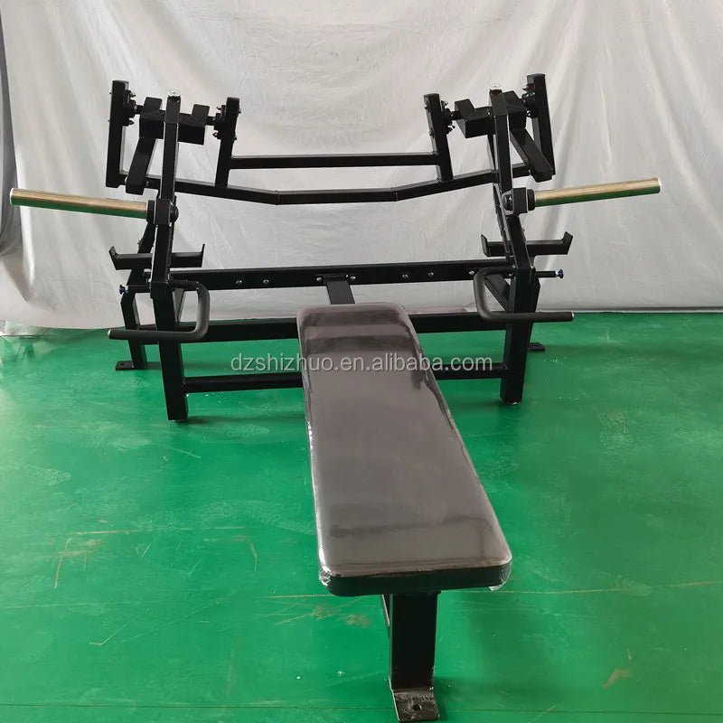 Strength Fitness Gym Equipment Plate Loaded Commercial Flat Bench Press Machine