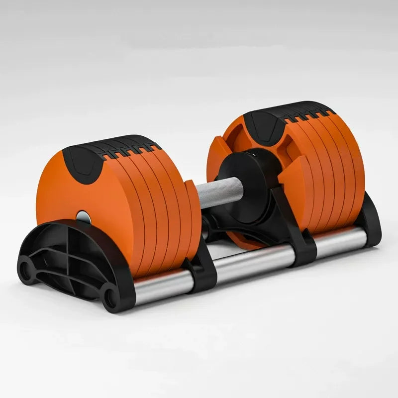 Multiple Colors Adjustable Dumbbells Set 2kg(5lb) or 4kg(9lb) Increase Max 45kg(100lb) Home Fitness Fast Adjustment Dumbbells