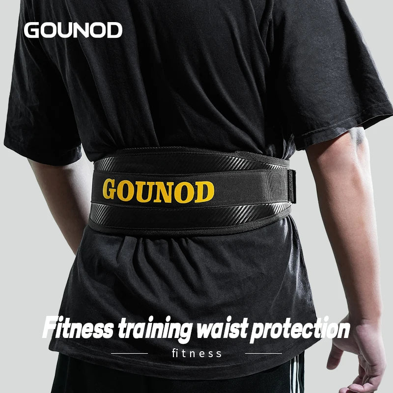 1PC GOUNOD Weightlifting Waist Belt Bodybuilding Fitness Barbell Powerlifting Training Waist Supportion Gym For Back Men   Women