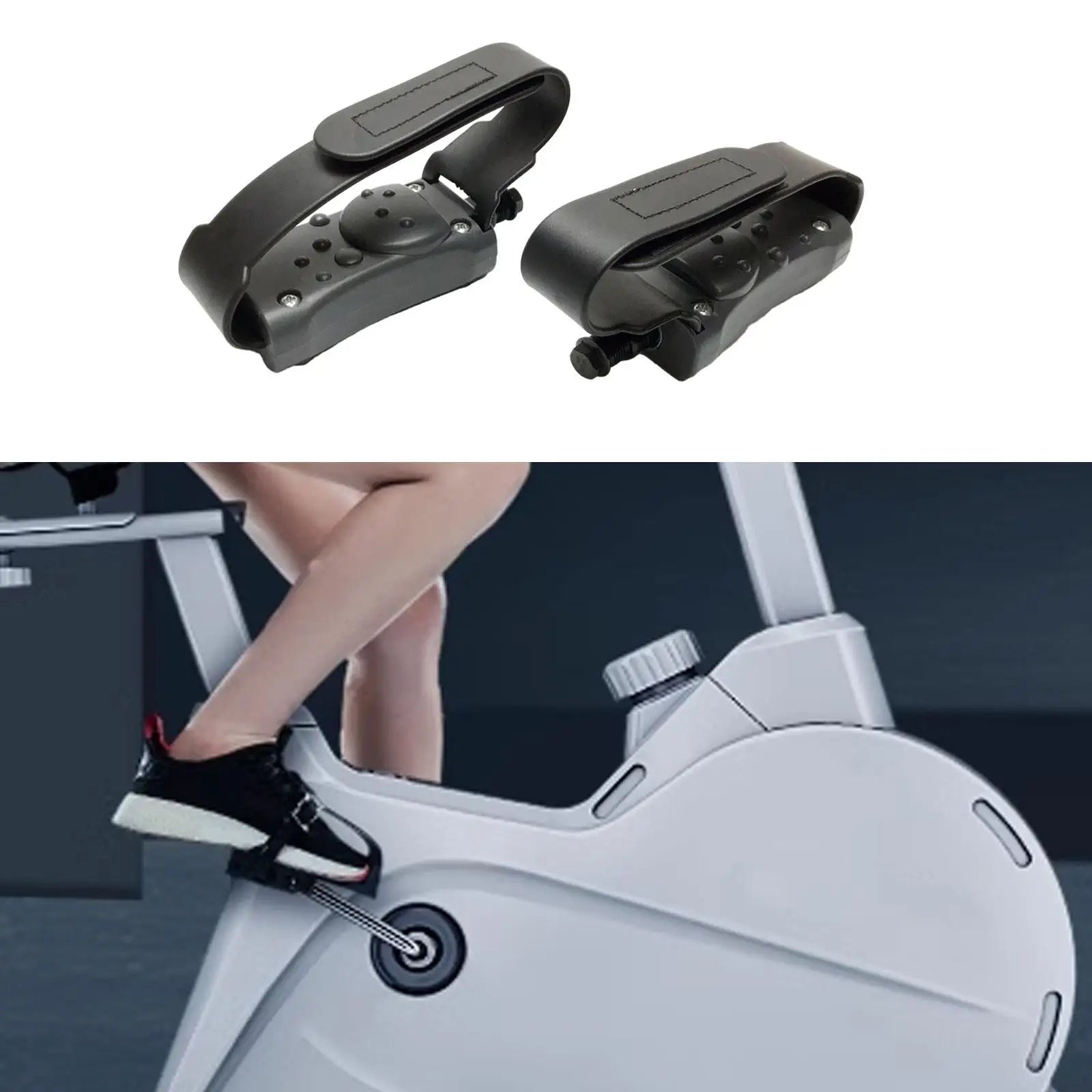 2 Pieces Exercise Bike Pedals Portable for Indoor Bike Outdoor Bicycles Fitness Bikes Stationary Exercise Bike Home Gym Workout