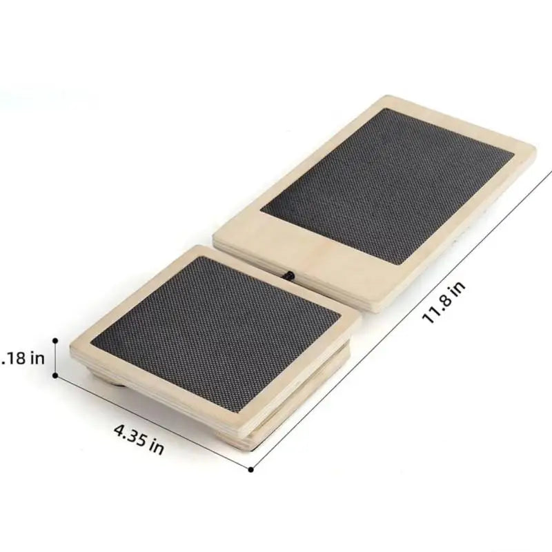 Physio Recovery Wobble Board; Slip-Resistant, One-foot Posture Retraining; Ankle Fortitude Handler, Wooden Design