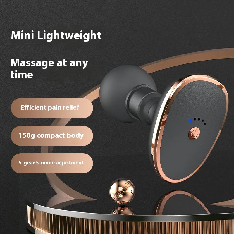 Electric portable small vibrating fascia gun fitness exercise relaxation muscle cervical spine waist mini pocket massager