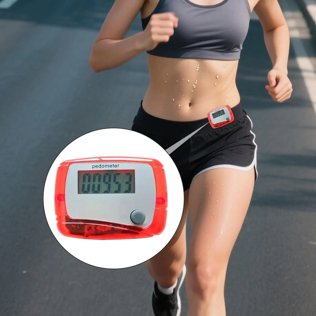 1pc Portable Step Counter Small Walking Pedometer Step Counter With Clip For Fitness Exercise Travel