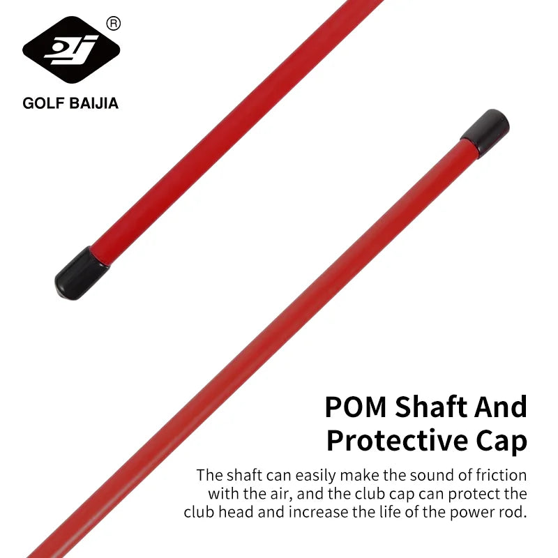 Golf Swing Power Stick - Red, Golf Strength Trainer Improves Flexibility, Rhythm, Rhythm, Balance and Power