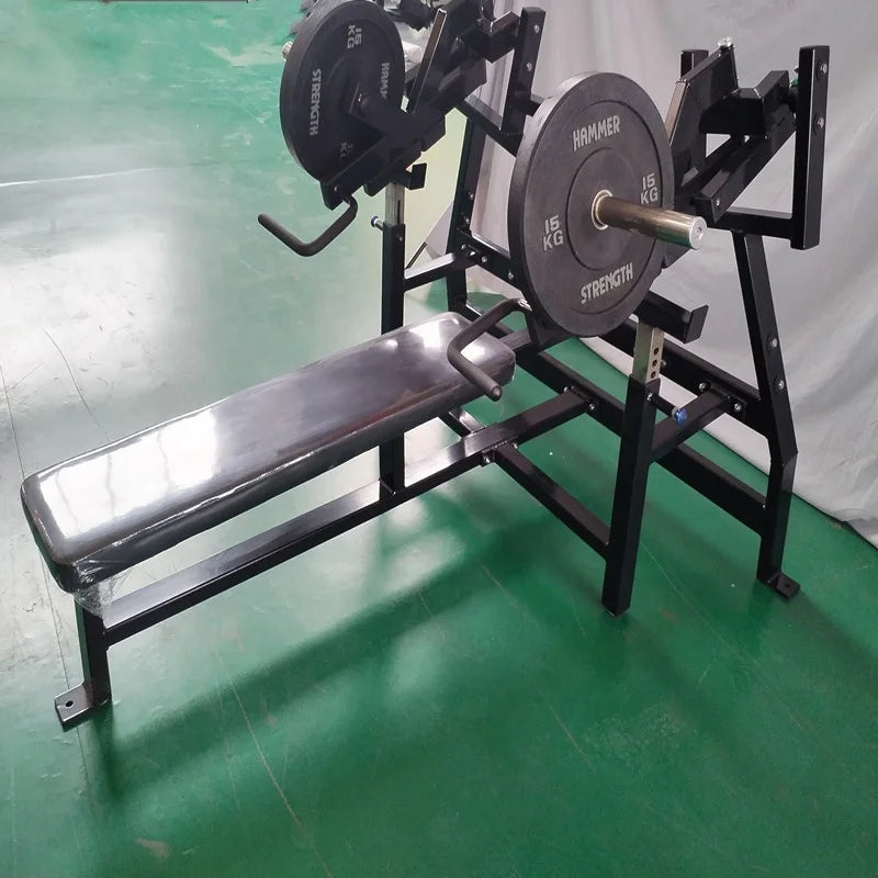 Strength Fitness Gym Equipment Plate Loaded Commercial Flat Bench Press Machine