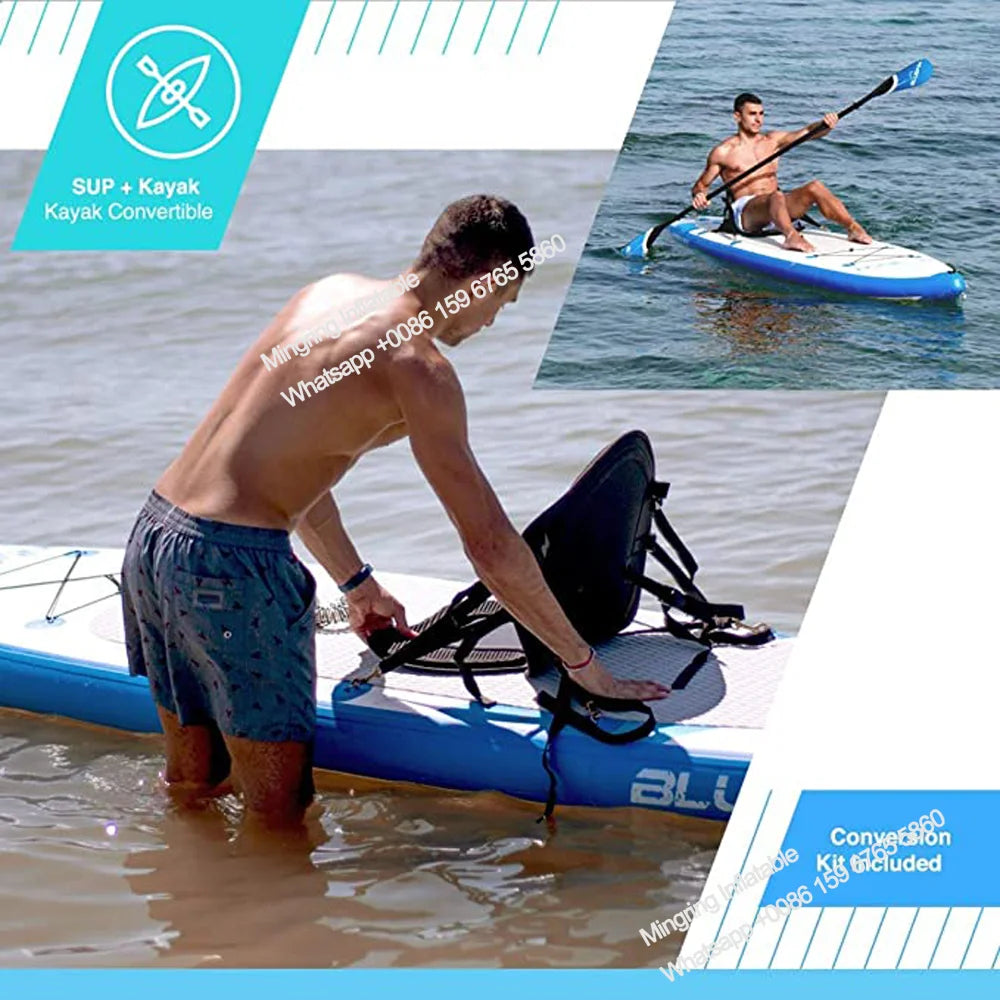 Inflatable Sit Up Board for Surfing, Ocean SUP, Drop-stitch Construction, Waterplay for Surfing
