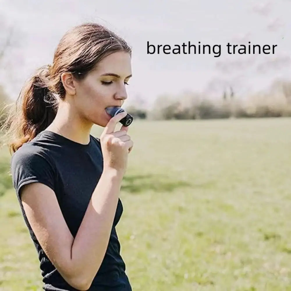 Portable Design Breathing Trainer Adjustable Resistances Fitness Equipment Lung Capacity Trainer Respiratory Training