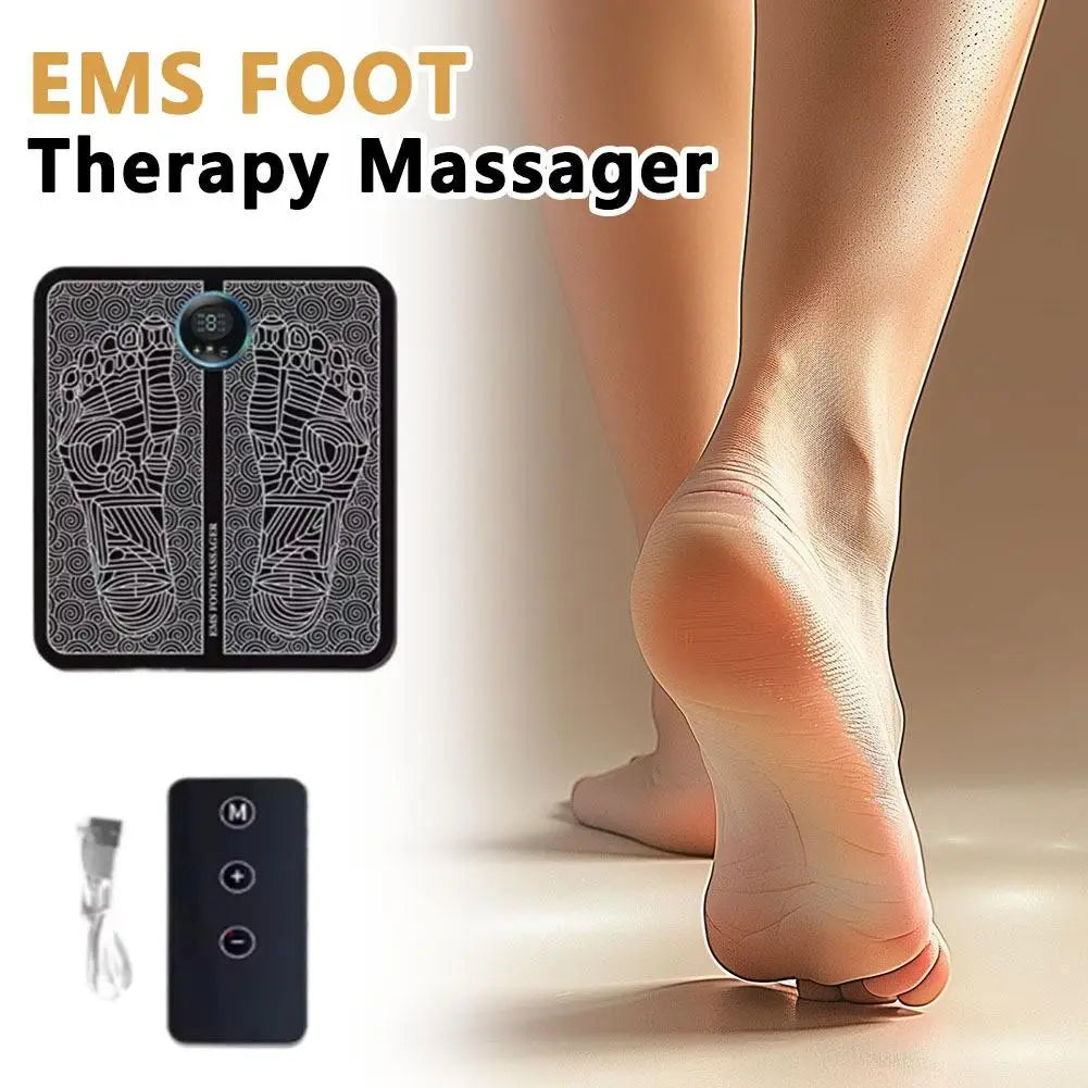 Portable Electric Foot Massager Pad - Muscle Relax Massage Trainer, Home Family Outdoor Sport Fitness Tool