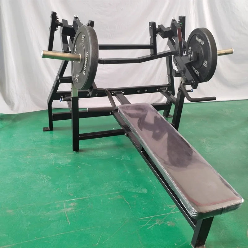 Strength Fitness Gym Equipment Plate Loaded Commercial Flat Bench Press Machine