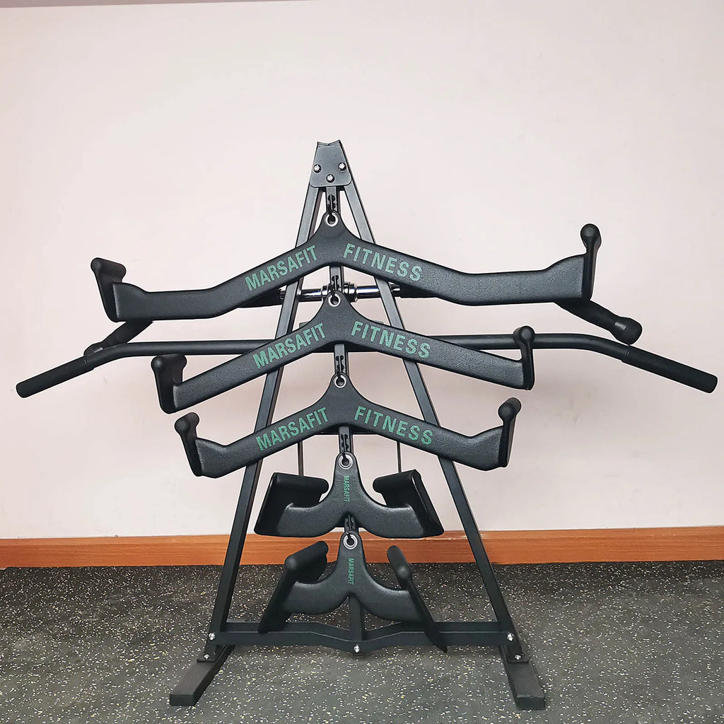 Detachable Floor/Wall Style Fitness Equipment Accessories Handle Placement Rack Gym Resistance Belt Storage Rack Space Saving