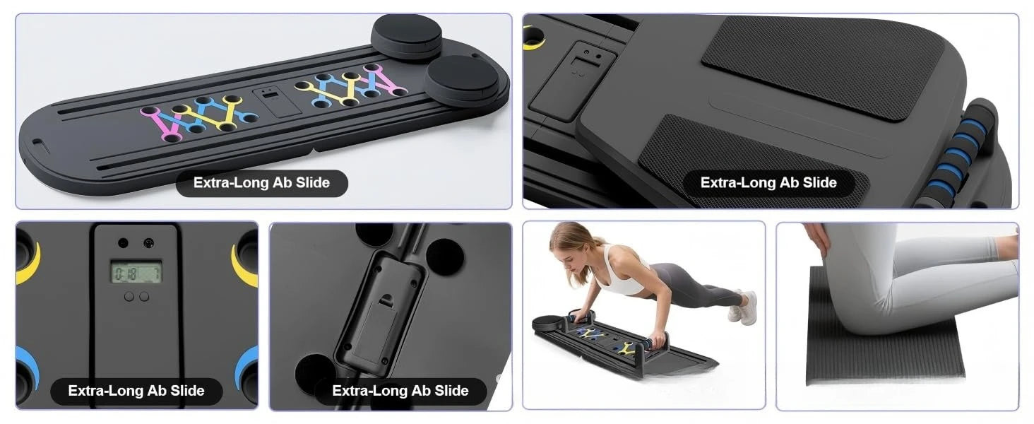 Pilates Board, Resistance Bar Workout, Abdominal Core Training, Home Fitness Equipment