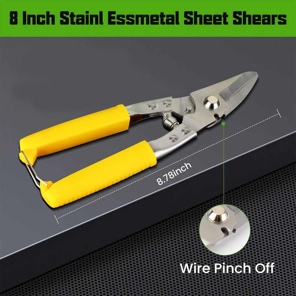 Edge Roller Bender 0 to 90 Degree Steel Aluminum Copper Plate Edge Rolling Bending Tool with 8 Inch Shears for Metal Roofing