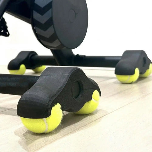 4Pcs 8 Tennis Balls Cycling Bike Foot Pads Wahoo Kickr Core Fitness Bike Shock Absorbing Foot Pads Floor Protector Rocker Balls