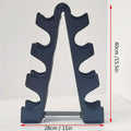 3、4 Tier Heavy Duty Dumbbell Rack, Weight Plate Storage Stand, Compact Home Gym Organizer for Dumbbells & Barbells