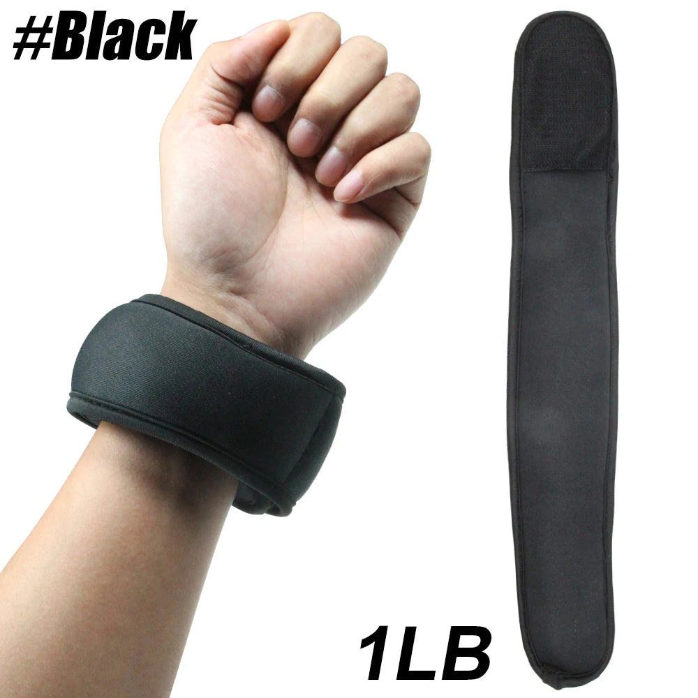 1Pair Wrist Weights 1lb / 0.45kg for Women, Men - Adjustable Strap for Walking,Pilates,Gym - Lightweight & Comfortable Design
