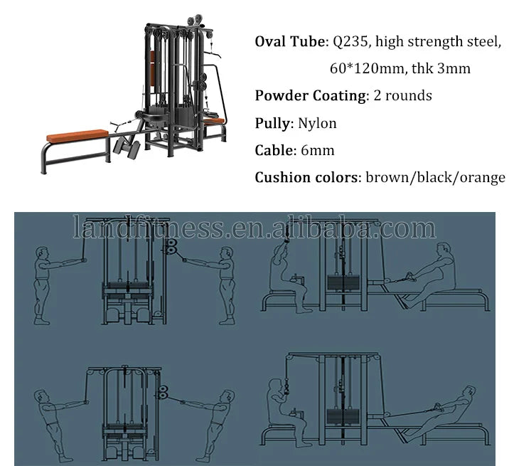 Gym Equipment Strength Training Machine Smith Machine Multifunctional Training Equipment 4 Multi Function Station
