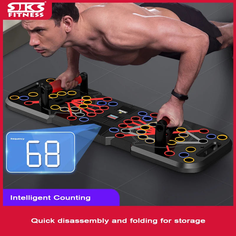 Multi functional home push up board, men's chest and abdominal muscle training board, family interactive fitness equipment