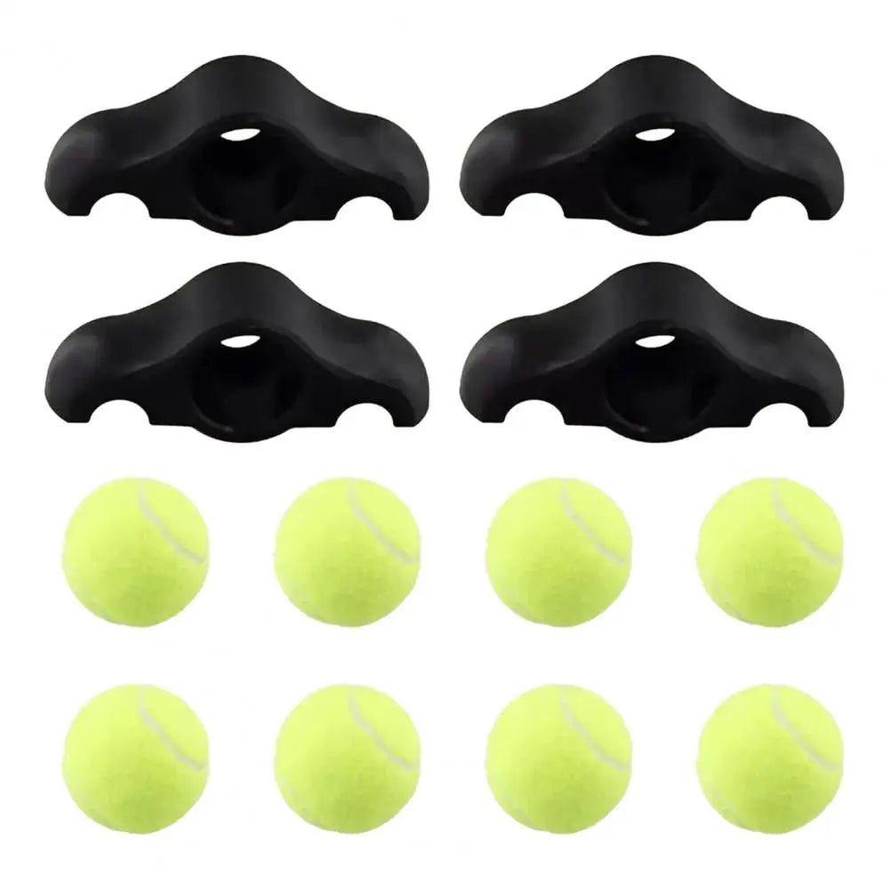 4Pcs 8 Tennis Balls Cycling Bike Foot Pads Wahoo Kickr Core Fitness Bike Shock Absorbing Foot Pads Floor Protector Rocker Balls