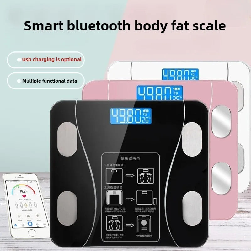 Simple household electronic scale, human body scale, precise weighing, intelligent charging model electronic body weight scale