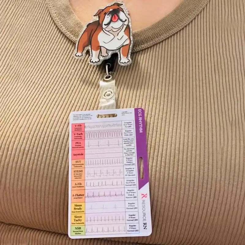 ECG/EKG Rhythm Pocket Card Pocket Card For ECG Self Measuring Ruler EGG Contiguous Leads Precision Measurement Household Tool