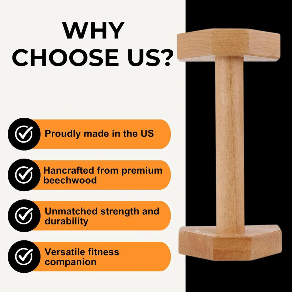 Wooden Push-Up Bar Stands Gym Push Exercise Rack Board Fitness Body Building Training Muscle Trainer Gym Equipment Supply