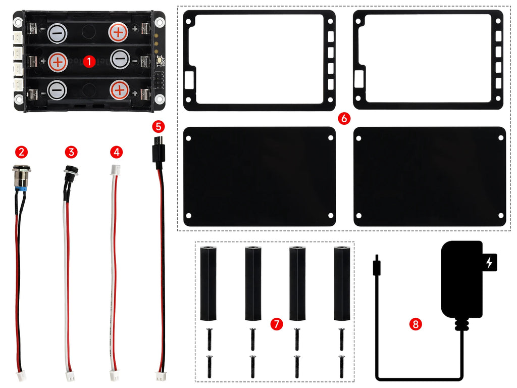 Raspberry Pi 5 UPS Power Supply Expansion Board Uninterruptible Power Supply Module UPS Module 3S Also For Pi4B
