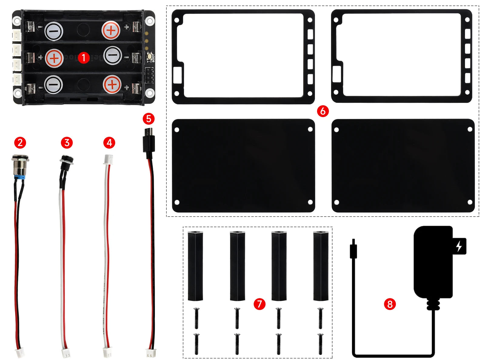 Raspberry Pi 5 UPS Power Supply Expansion Board Uninterruptible Power Supply Module UPS Module 3S Also For Pi4B
