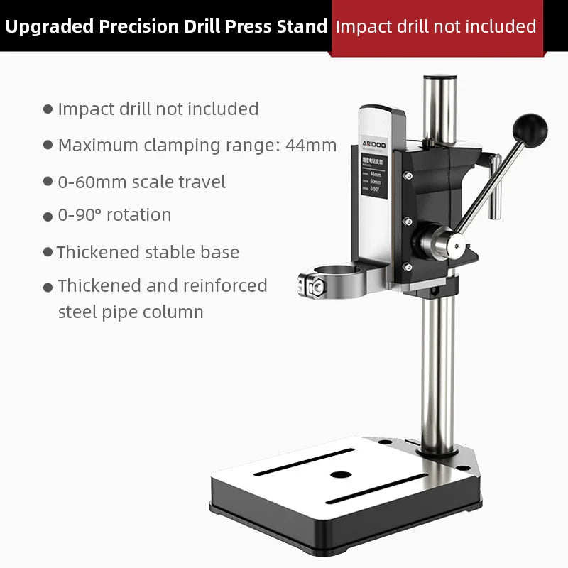 Adjustable Universal Drill Stand for Electric Hand Drill Impact Drill Convert to Mini Bench Drill Press Bracket Home DIY Tool